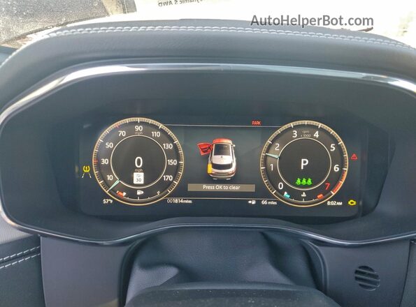 SADCT2EX6TA757638 2026 JAGUAR F-PACE Black Vista del cuadro de instrumentos
