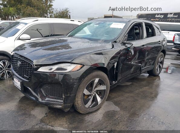 SADCT2EX8RA720602 2024 JAGUAR F-PACE Black წინა მარცხენა ხედი სამი მეოთხედიდან