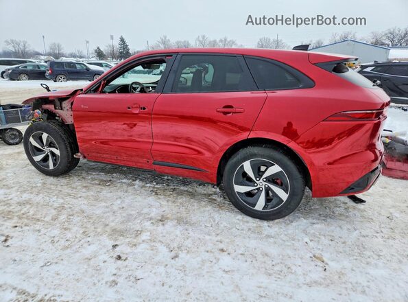 SADCT2FU8RA722645 2024 JAGUAR F-PACE Red Trasero izquierdo