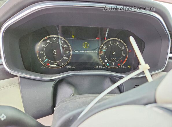 SADCT2FU8RA722645 2024 JAGUAR F-PACE Red Vista del cuadro de instrumentos