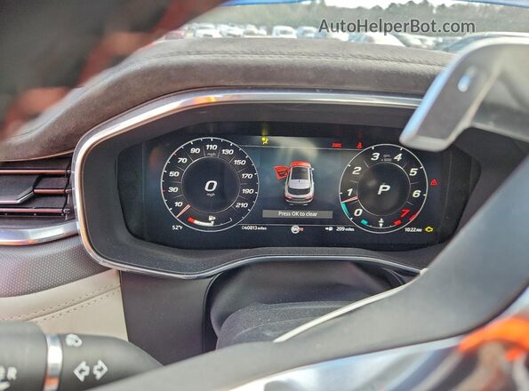 SADCZ2EE7NA696428 2022 JAGUAR F-PACE Blue Vista del cuadro de instrumentos