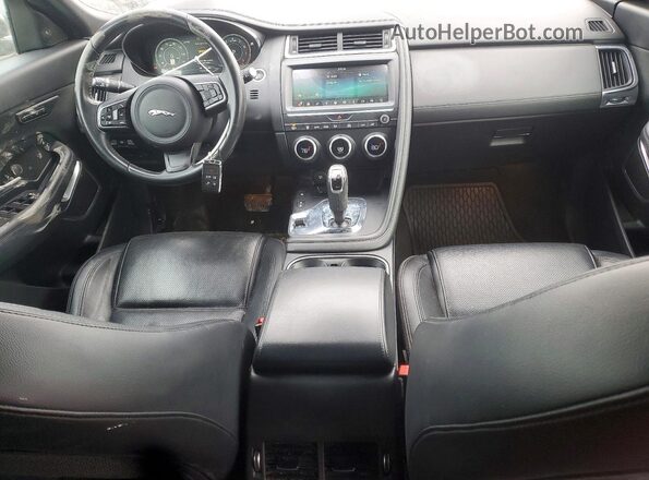 SADFP2FX2K1Z63585 2019 JAGUAR E-PACE Black წინა პანელის ხედი