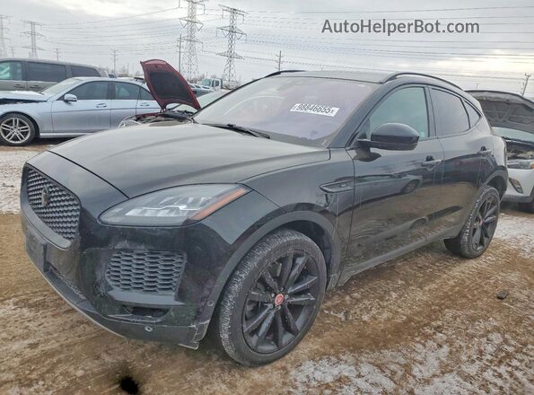SADFP2FX2K1Z63585 2019 JAGUAR E-PACE Black წინა მარცხენა ხედი სამი მეოთხედიდან