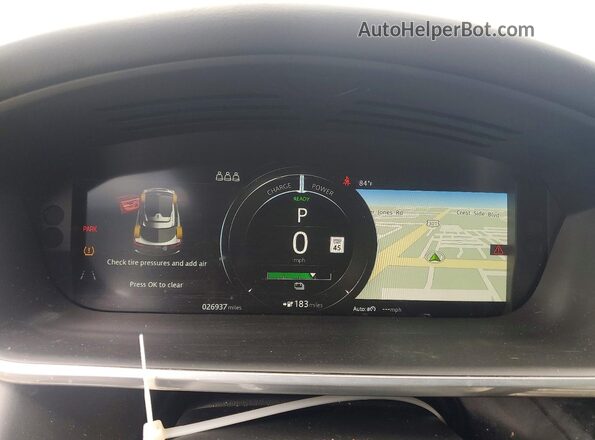 SADHB2S14L1F84763 2020 JAGUAR I-PACE Tan Vista del cuadro de instrumentos