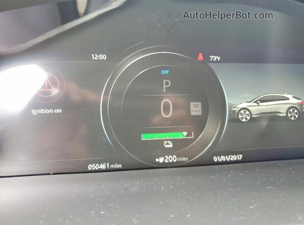 SADHB2S17L1F84840 2020 JAGUAR I-PACE Белый Вид щитка приборов