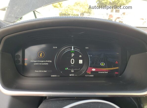 SADHD2S12L1F89731 2020 JAGUAR I-PACE Black Widok zestawu wskaźników