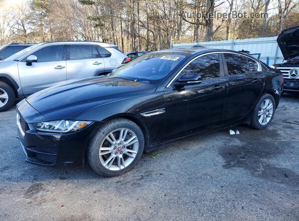 SAJAD4FX7JCP38402 2018 JAGUAR XF Черный Передняя левая четверть