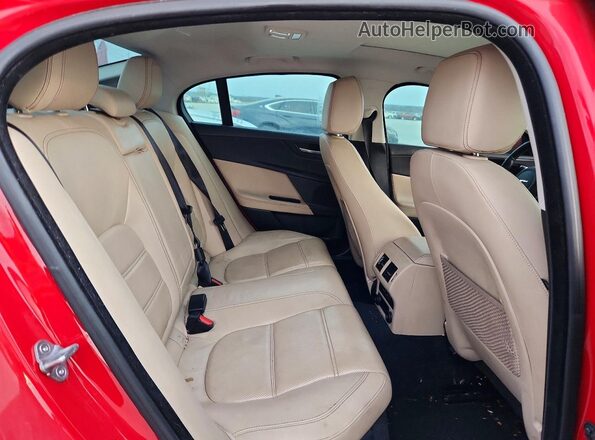 SAJAE4FX6JCP34869 2018 JAGUAR XF Red Вид задніх сидінь