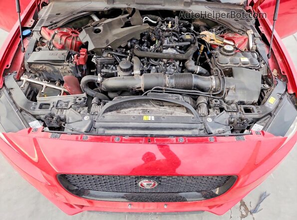 SAJAE4FX6JCP34869 2018 JAGUAR XF Red Вид задньої частини салону
