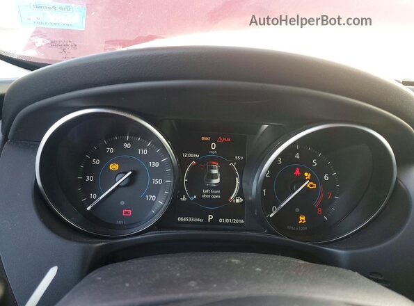 SAJAJ4FX2JCP37814 2018 JAGUAR XF Red Widok zestawu wskaźników