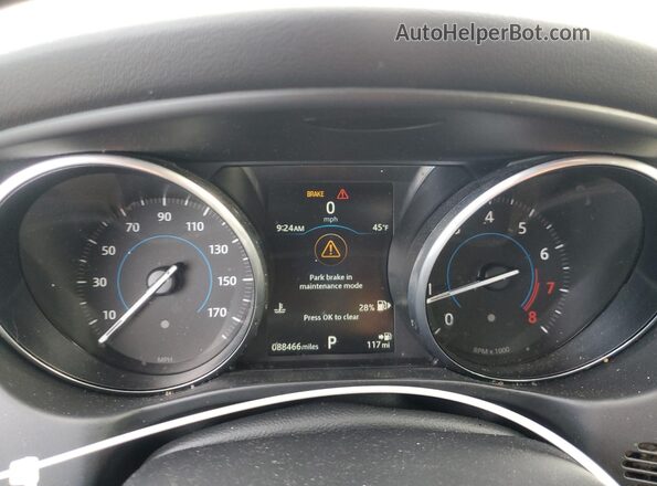 SAJAJ4FX4JCP25812 2018 JAGUAR XF Белый Вид щитка приборов