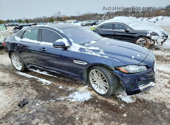 SAJBE4BV3GCY18844 2016 JAGUAR XF Синий Передняя правая четверть