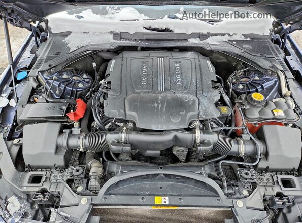 SAJBE4BV3GCY18844 2016 JAGUAR XF Синий Вид задней части салона