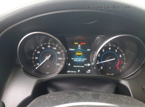 SAJBJ4FX4KCY79037 2019 JAGUAR XF White Вид щитка приладів