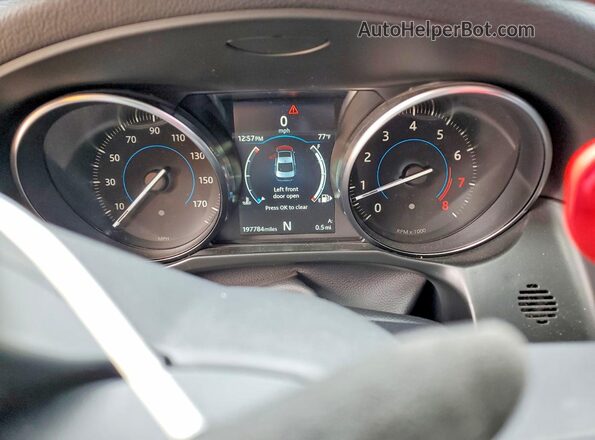 SAJBJ4FX9KCY78949 2019 JAGUAR XF Черный Вид щитка приборов