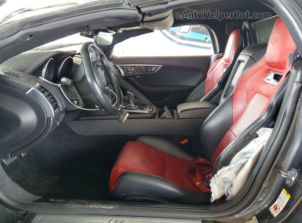 SAJD55EE4JCK52937 2018 JAGUAR F-TYPE Серый Вид салона спереди