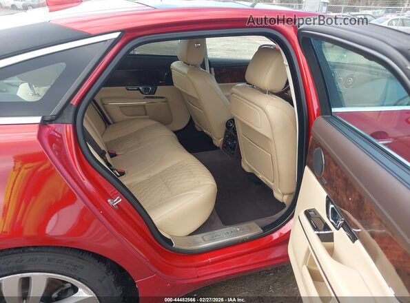 SAJWJ2GD5J8W13814 2018 JAGUAR XJ Красный Вид наклейки с VIN-кодом
