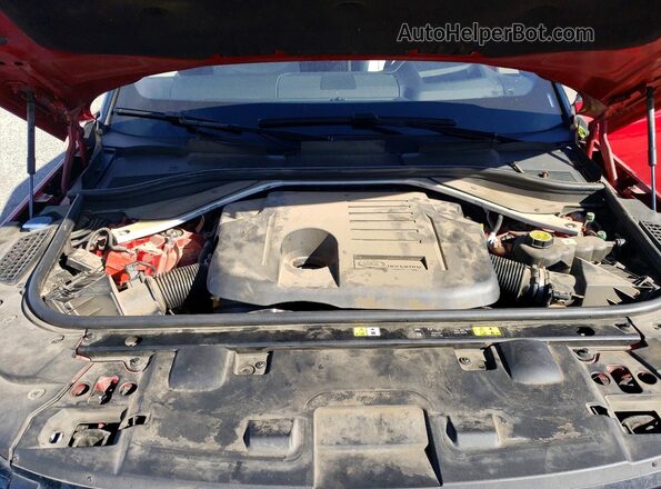 SAL1L9FU6PA104435 2023 LAND ROVER RANGE Красный Вид подкапотного пространства