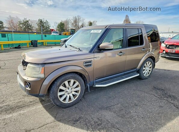 SALAC2V60GA793592 2016 LAND ROVER LR4 Tan Przód lewy