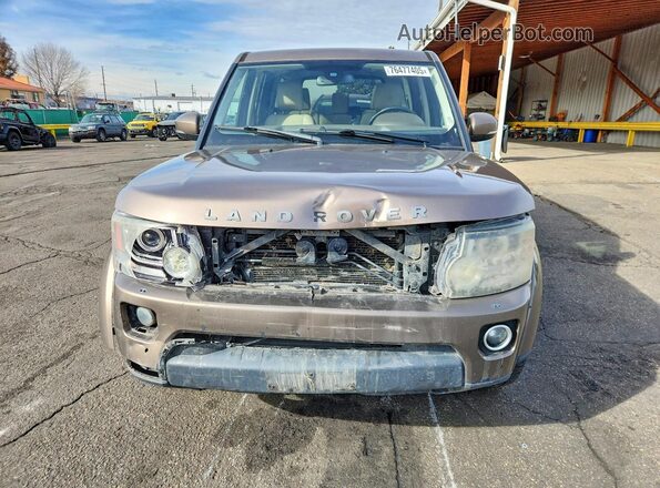 SALAC2V60GA793592 2016 LAND ROVER LR4 Tan Widok z przodu