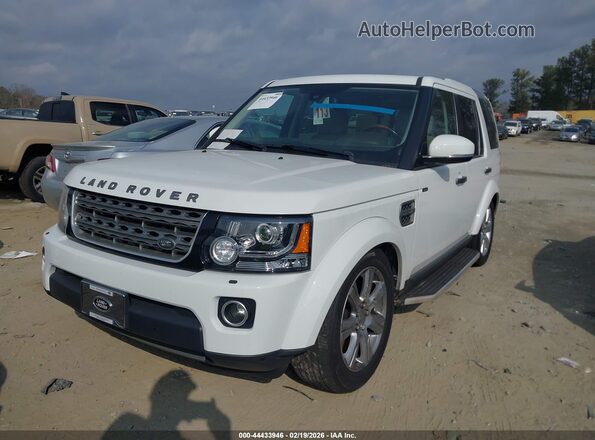 SALAG2V60GA802778 2016 LAND ROVER LR4 Белый Передняя левая четверть
