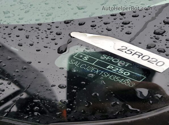 SALCJ2FX1SH354553 2025 LAND ROVER DISCOVERY Black Widok naklejki z numerem VIN