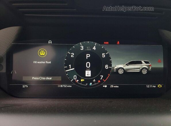 SALCL2FX7RH350205 2024 LAND ROVER DISCOVERY Black Vista del cuadro de instrumentos