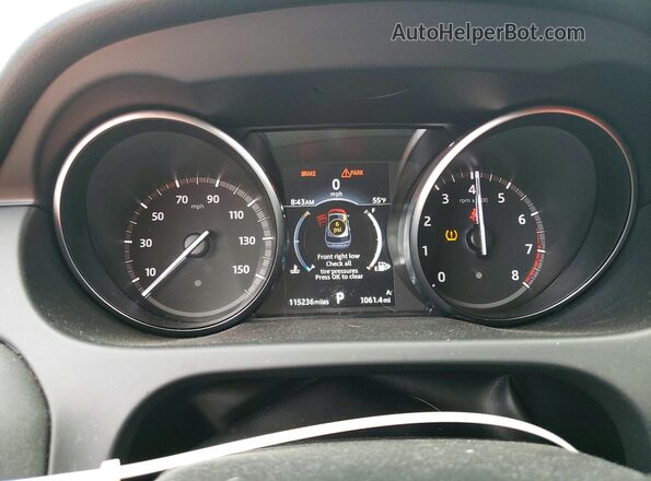 SALCP2RX3JH749116 2018 LAND ROVER DISCOVERY White Widok zestawu wskaźników