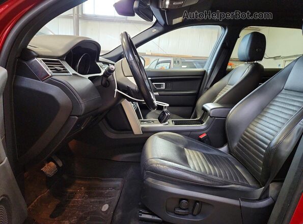 SALCT2BG0GH586522 2016 LAND ROVER DISCOVERY Red Widok wnętrza z przodu