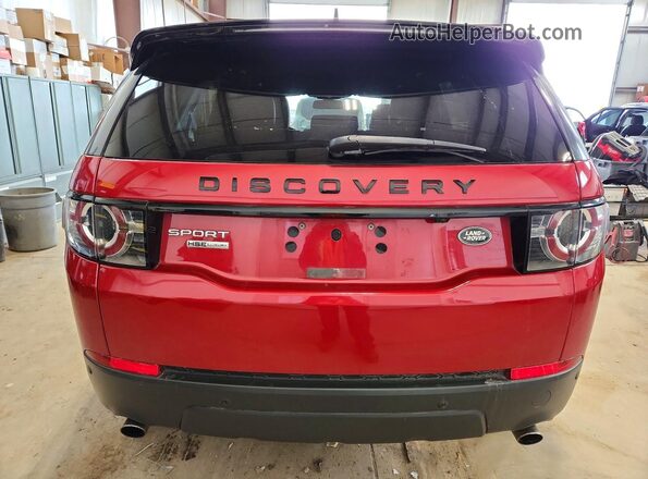 SALCT2BG0GH586522 2016 LAND ROVER DISCOVERY Red Widok z tyłu