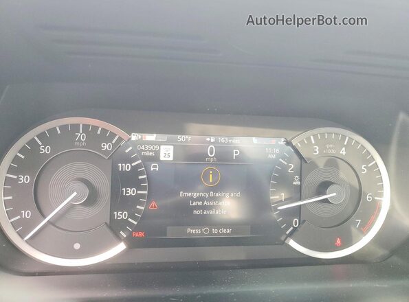 SALCT2FX4PH325999 2023 LAND ROVER DISCOVERY Silver Widok zestawu wskaźników