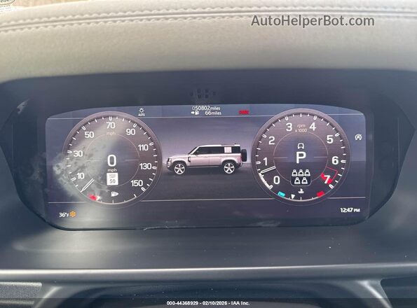 SALE1EEU2L2021249 2020 LAND ROVER DEFENDER Зеленый Вид задних сидений