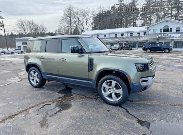 SALE1EEU2L2021249 2020 LAND ROVER DEFENDER Зеленый Передняя левая четверть