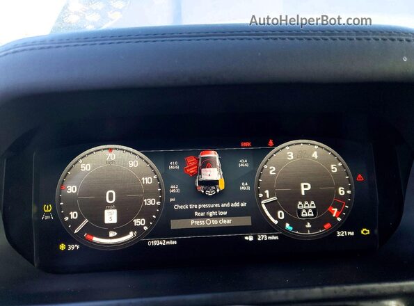SALE2EEU4R2283781 2024 LAND ROVER DEFENDER Белый Вид щитка приборов