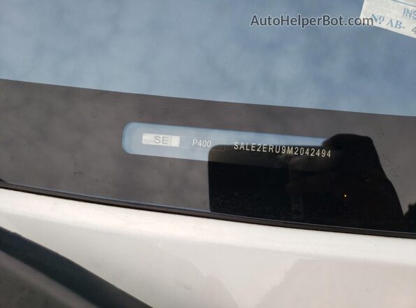 SALE2ERU9M2042494 2021 LAND ROVER DEFENDER Белый Вид наклейки с VIN-кодом