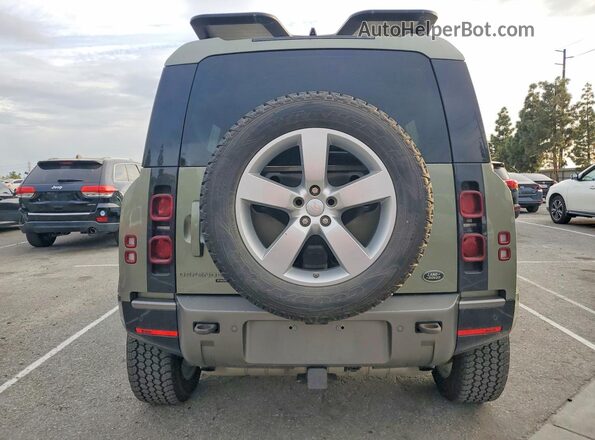 SALE37RU6M2037603 2021 LAND ROVER DEFENDER Green Rear view