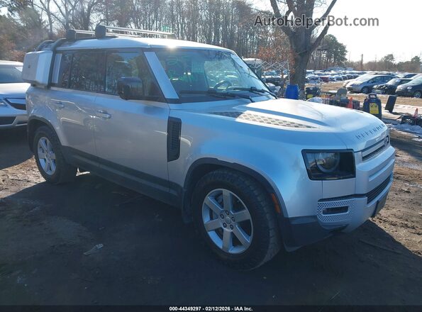 SALE9EEUXL2005924 2020 LAND ROVER DEFENDER Серебряный Передняя правая четверть