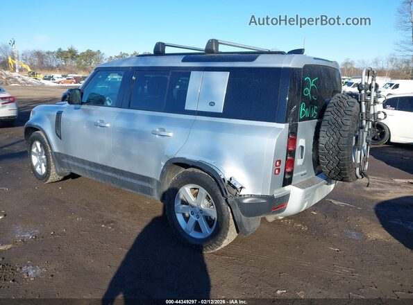 SALE9EEUXL2005924 2020 LAND ROVER DEFENDER Серебряный Задняя левая четверть
