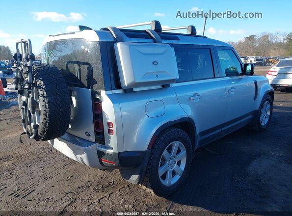 SALE9EEUXL2005924 2020 LAND ROVER DEFENDER Серебряный Задняя правая четверть