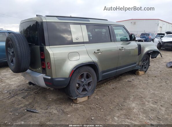 SALEKERX2N2081763 2022 LAND ROVER DEFENDER Зеленый Задняя правая четверть