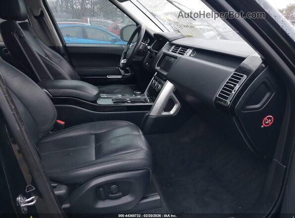 SALGR2FV2HA375826 2017 LAND ROVER RANGE ROVER Black Widok wnętrza z przodu