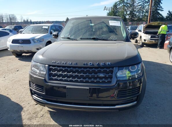 SALGR2PF4GA307386 2016 LAND ROVER RANGE ROVER Черный Вид задней части салона