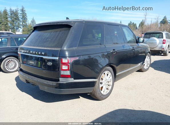 SALGR2PF4GA307386 2016 LAND ROVER RANGE ROVER Черный Задняя правая четверть
