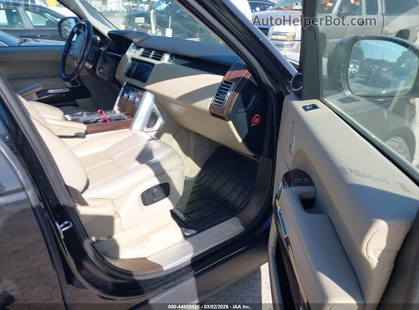 SALGR2PF4GA307386 2016 LAND ROVER RANGE ROVER Черный Вид салона спереди
