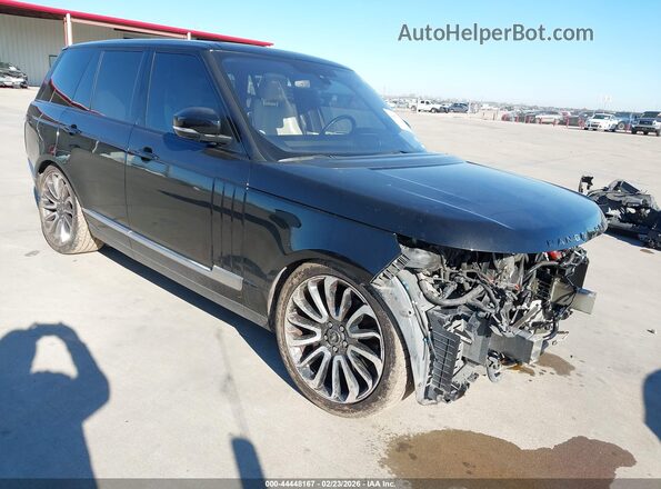SALGS2EF2GA271950 2016 LAND ROVER RANGE ROVER Черный Передняя правая четверть