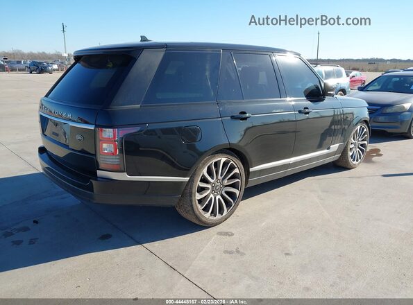 SALGS2EF2GA271950 2016 LAND ROVER RANGE ROVER Черный Задняя правая четверть
