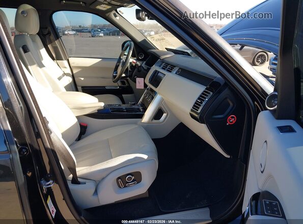 SALGS2EF2GA271950 2016 LAND ROVER RANGE ROVER Черный Вид салона спереди