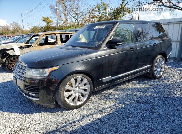 SALGS2EF8GA263741 2016 LAND ROVER RANGE Черный Передняя левая четверть
