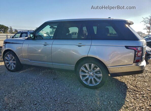 SALGS2EF9GA297459 2016 LAND ROVER RANGE Серебряный Задняя левая четверть