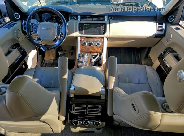 SALGS2EF9GA297459 2016 LAND ROVER RANGE Серебряный Вид панели приборов